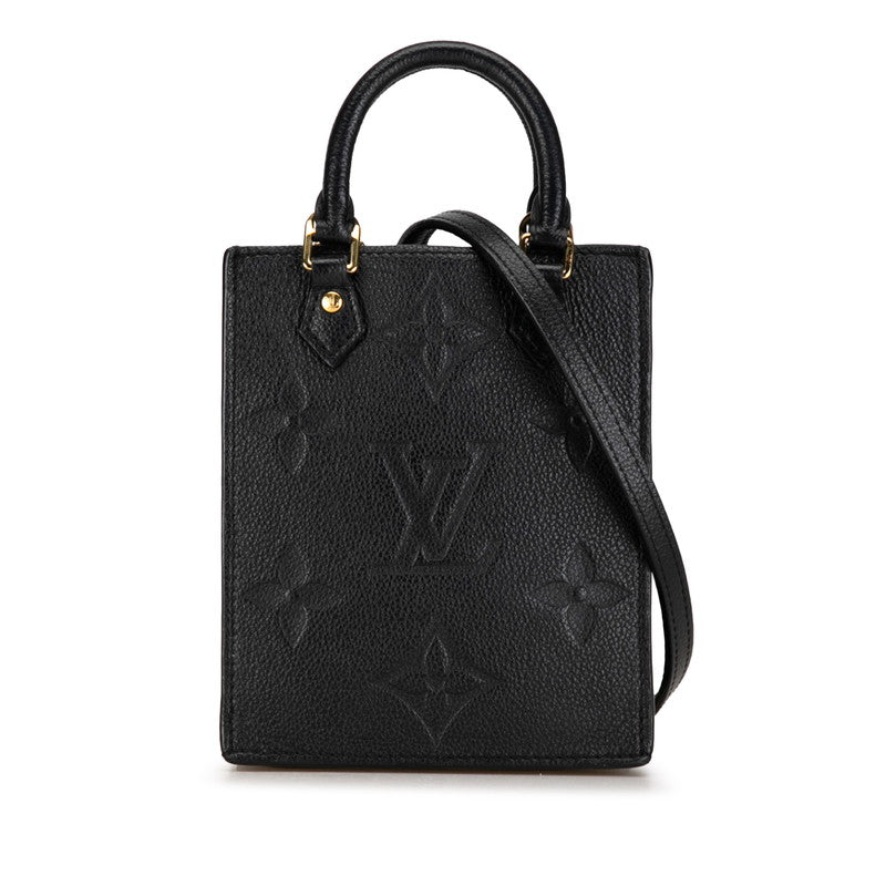 Louis Vuitton Monogram Amplant Pitt Sacpra Handbag Shoulder Bag 2WAY M81417 Noir Black Leather Louis Vuitton