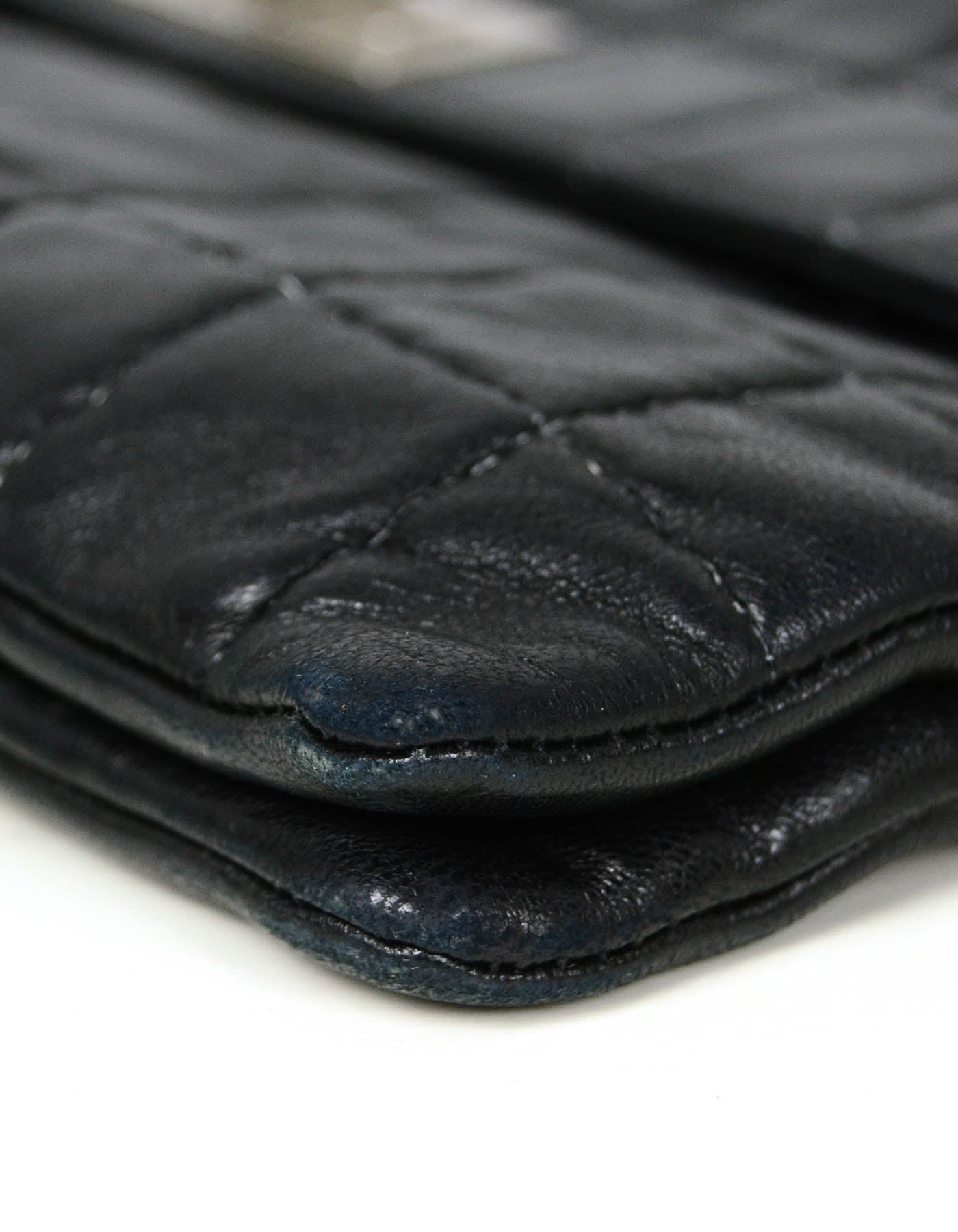 Chanel Black Lambskin Leather Square Quilted Flap Bag - Rovelle Bags