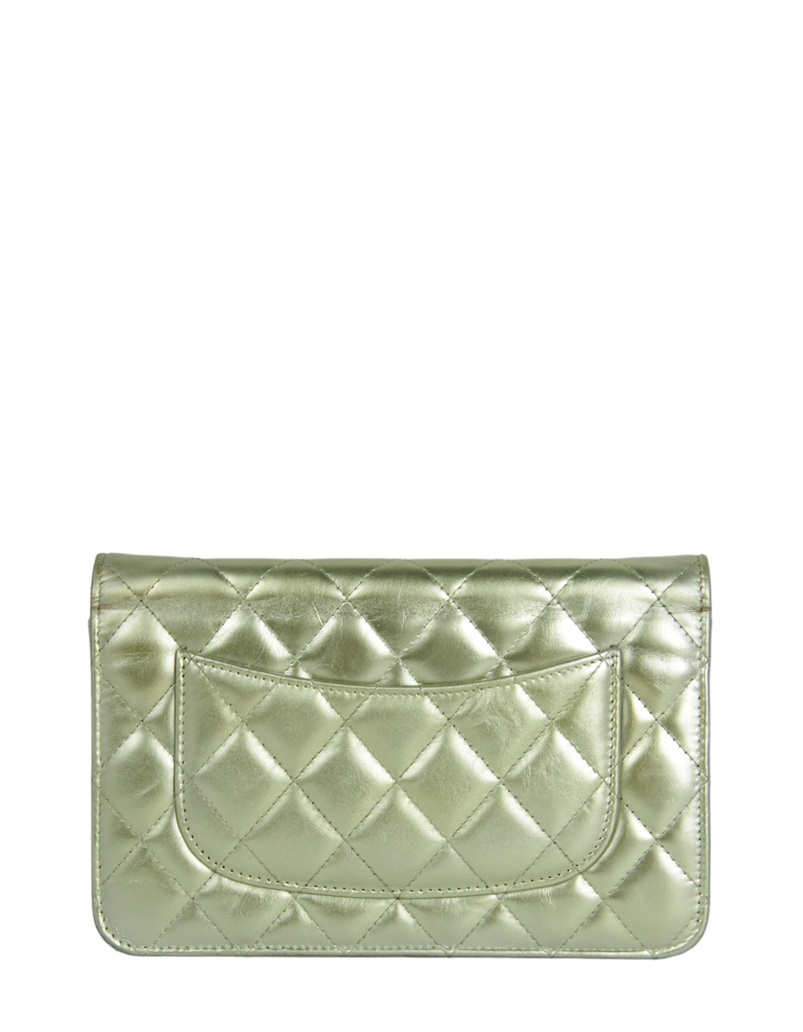Chanel Gold Leather Reissue WOC Crossbody Crossbody Bag - Rovelle Bags