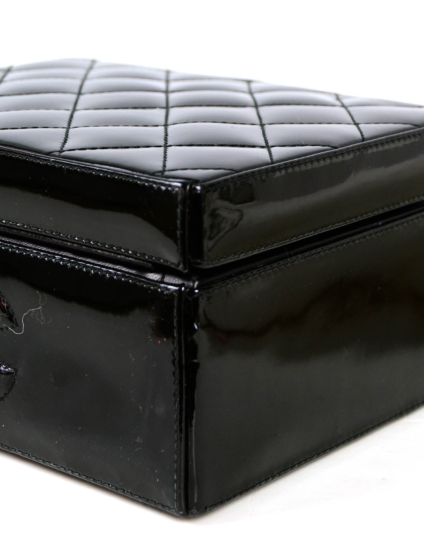 Chanel Black Patent Hardcase Shoulder/Crossbody Shoulder Bag - Rovelle Bags