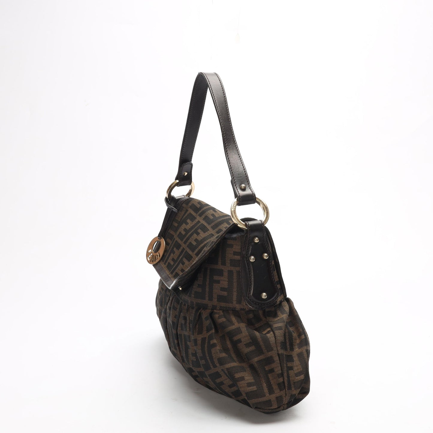 Fendi Brown FF Zucca Hobo Bag