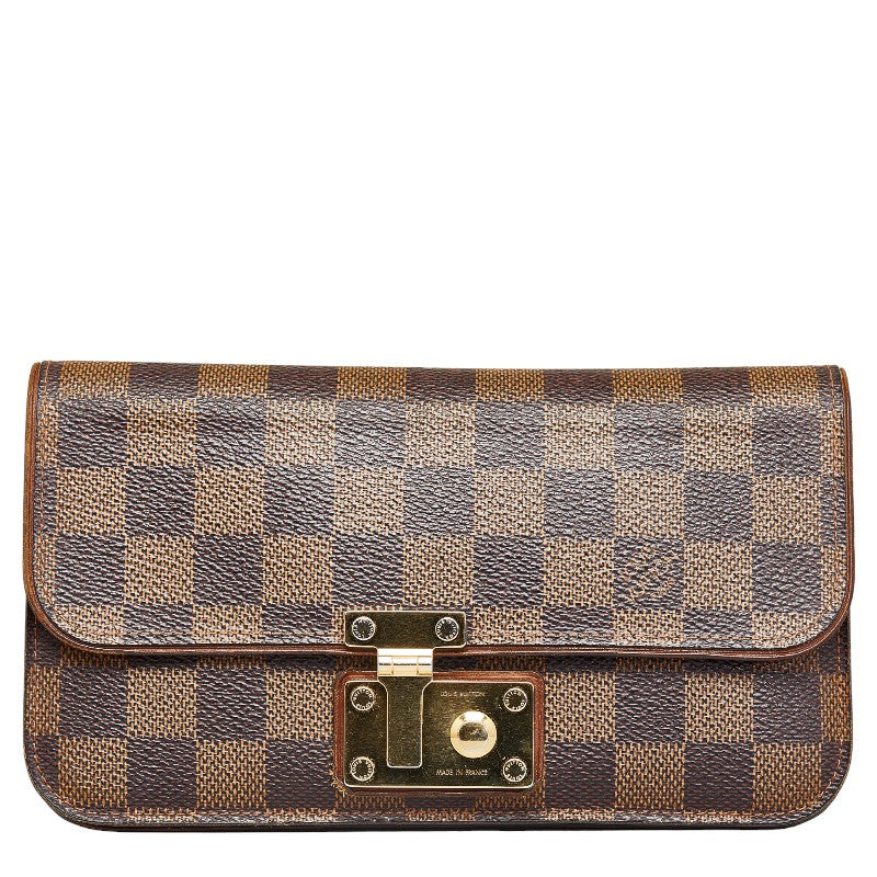 Louis Vuitton Damier Portefolio Ascot Long Wallet N63171 Eve Brown PVC Louis Vuitton
