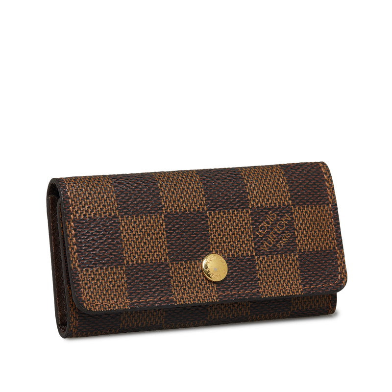 Louis Vuitton Damiere Multicle 4 Keycase N62631 Brown PVC Leather Louis Vuitton
