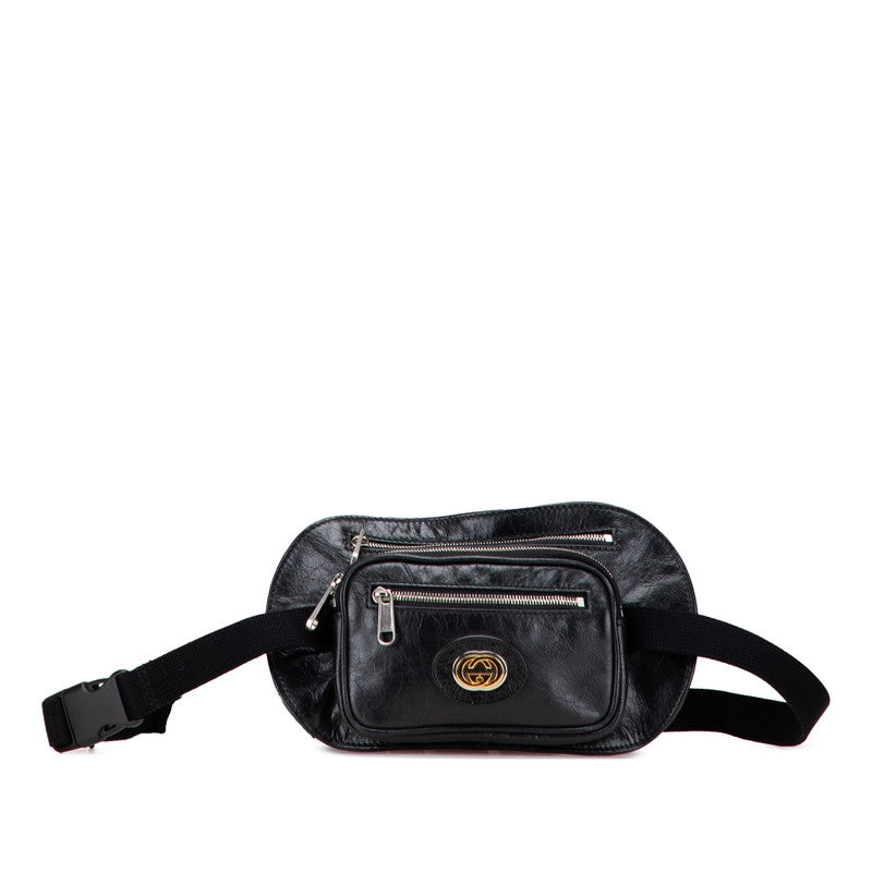 Gucci Interlocking G Leather Waist Bag