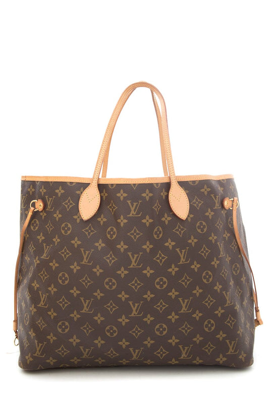 Louis Vuitton 2012 Brown Monogram Neverfull GM Tote