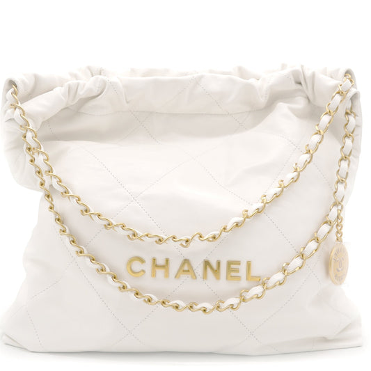 Chanel Shiny Calfskin Quilted Handbag - Rovelle Bags