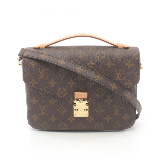 Louis Vuitton Coated Canvas Monogram Pvc Leather Handbag Pochette