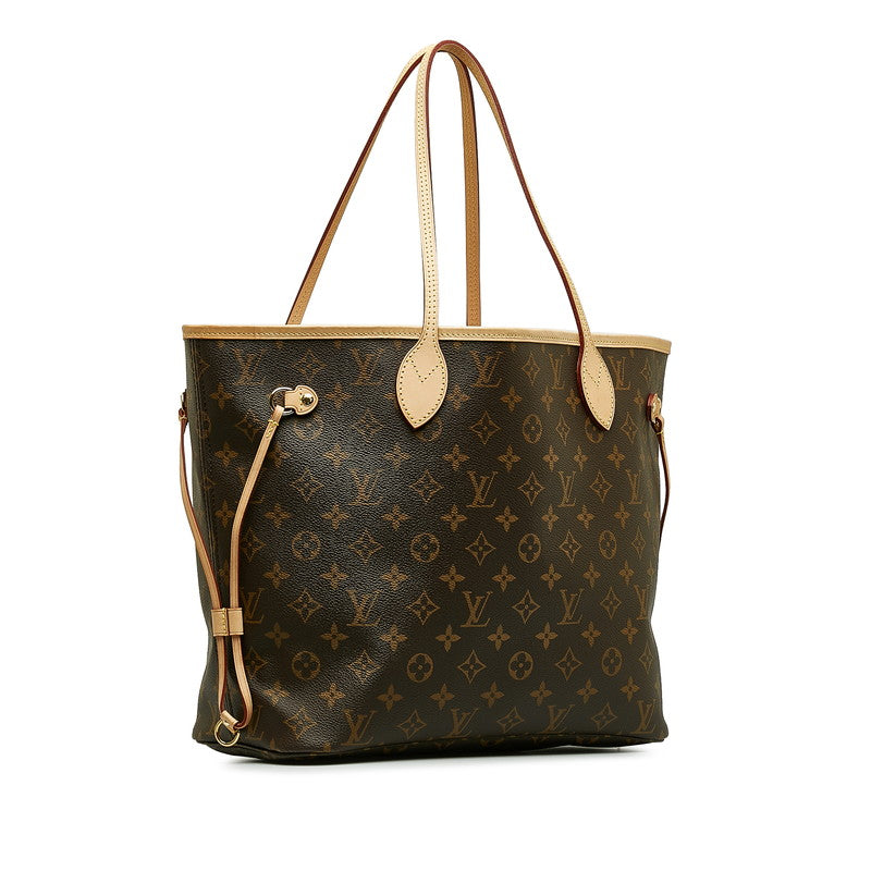 Louis Vuitton Monogram Newark MM Shoulder Bag M40156 Brown PVC Leather Louis Vuitton