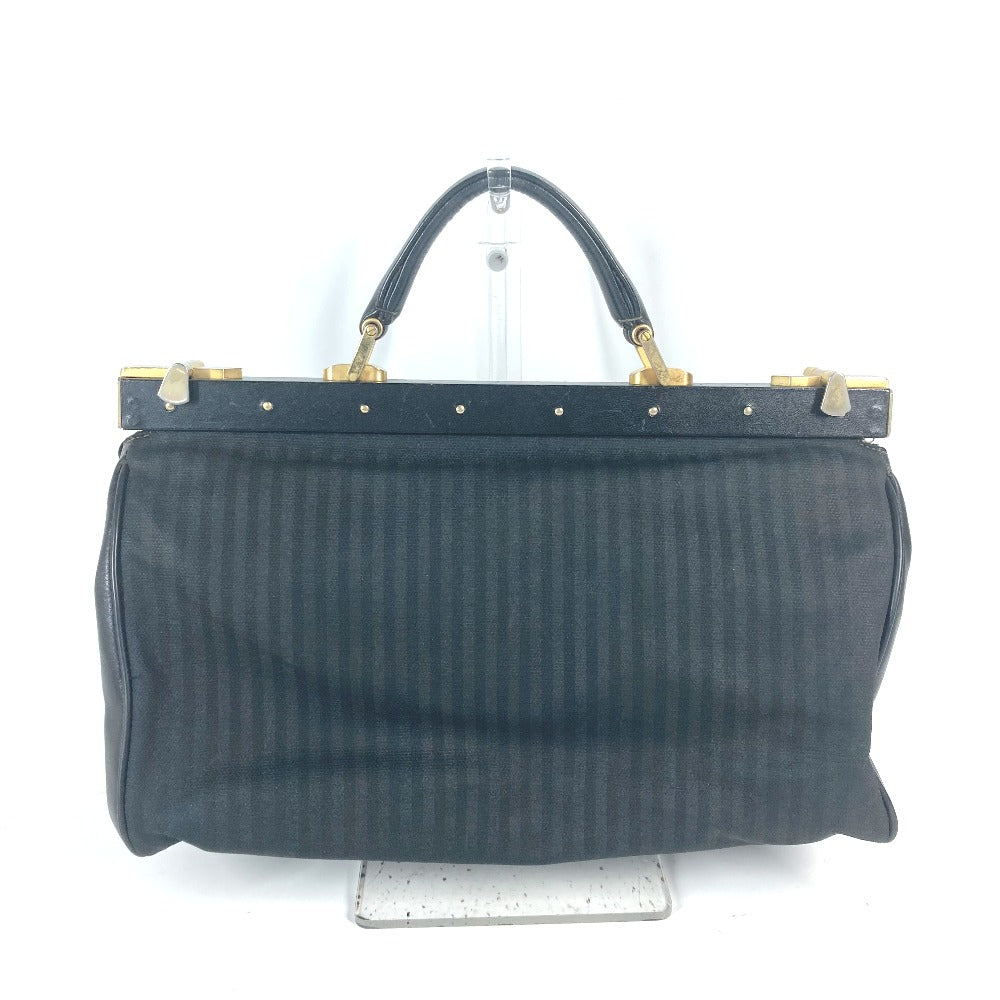 FENDI Handbag Leather / PVC black Doctor Bag Pecan Women