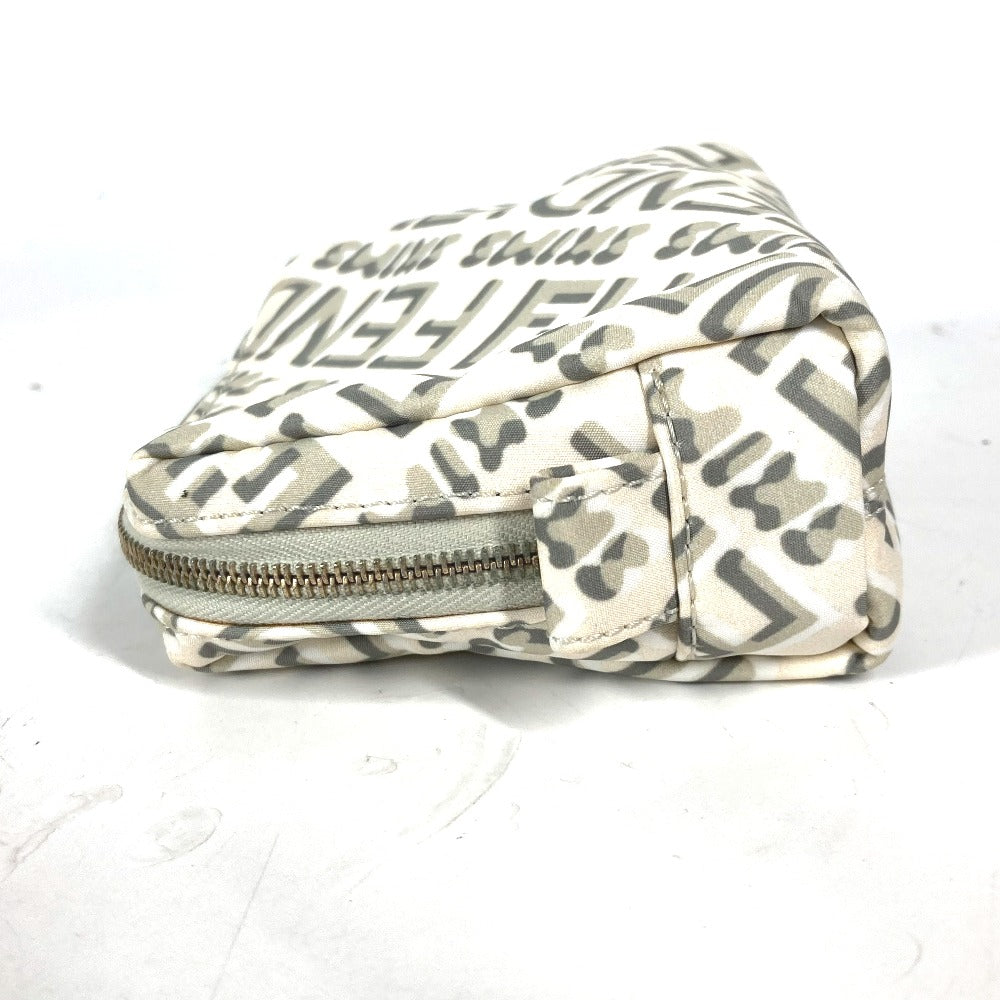 FENDI Pouch 8N0179 Nylon white SKIMS collaboration Skims logo Women