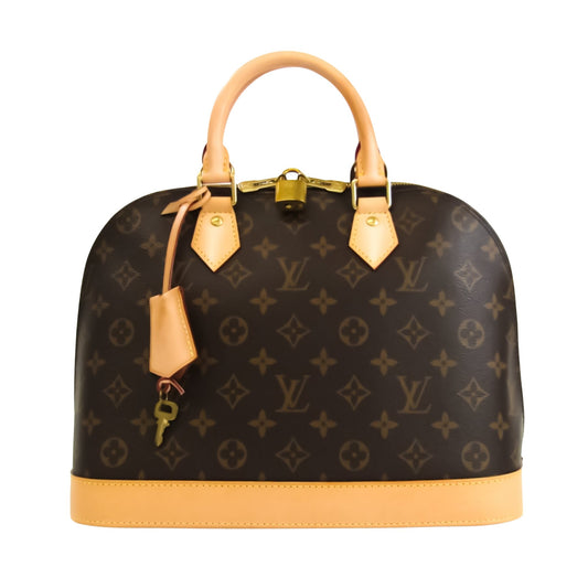 Louis Vuitton Brown Canvas Alma handbag bag