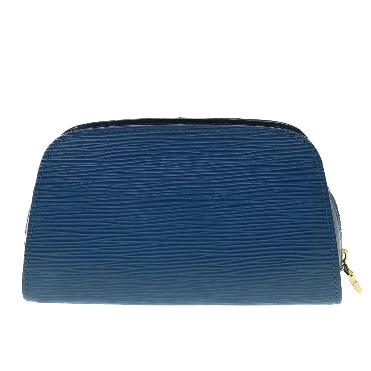 LOUIS VUITTON Epi Dauphine PM Pouch Blue M48445 LV 40379
