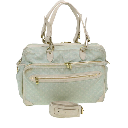 LOUIS VUITTON Monogram Mini Lin Sac Arange Mothers Bag Blue M95256 LV Auth 40602