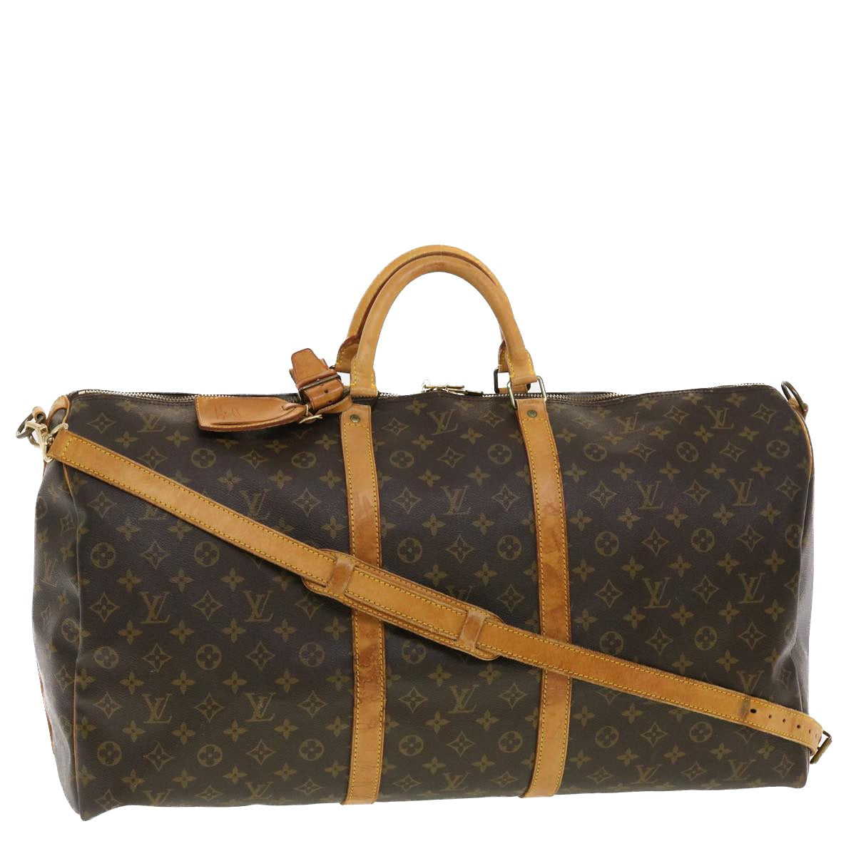 LOUIS VUITTON Monogram Keepall Bandouliere 60 Boston Bag M41412 LV 40672