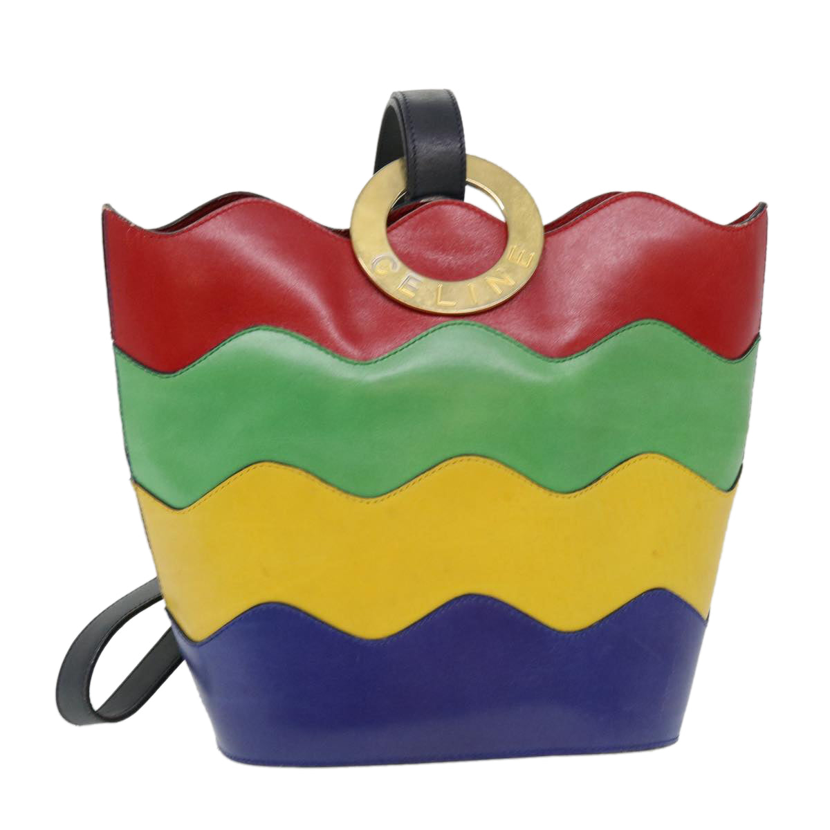 Luxury CELINE Shoulder Bag Leather Multicolor 40961