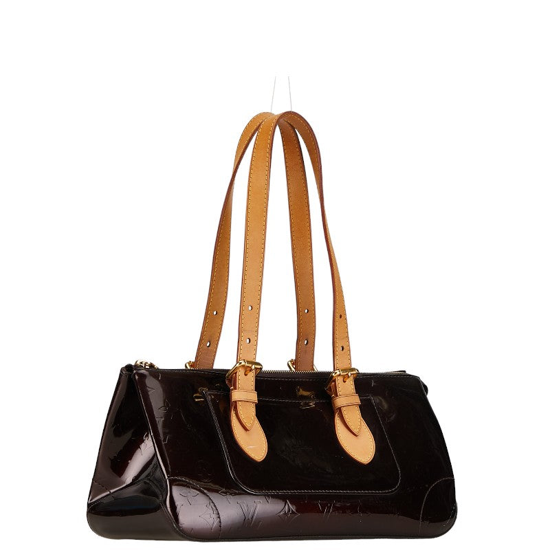 Louis Vuitton Monogram Vernis Rosewood Avenue Handbag Tote Bag M93510 Amarant Pearl Patent Leather Louis Vuitton