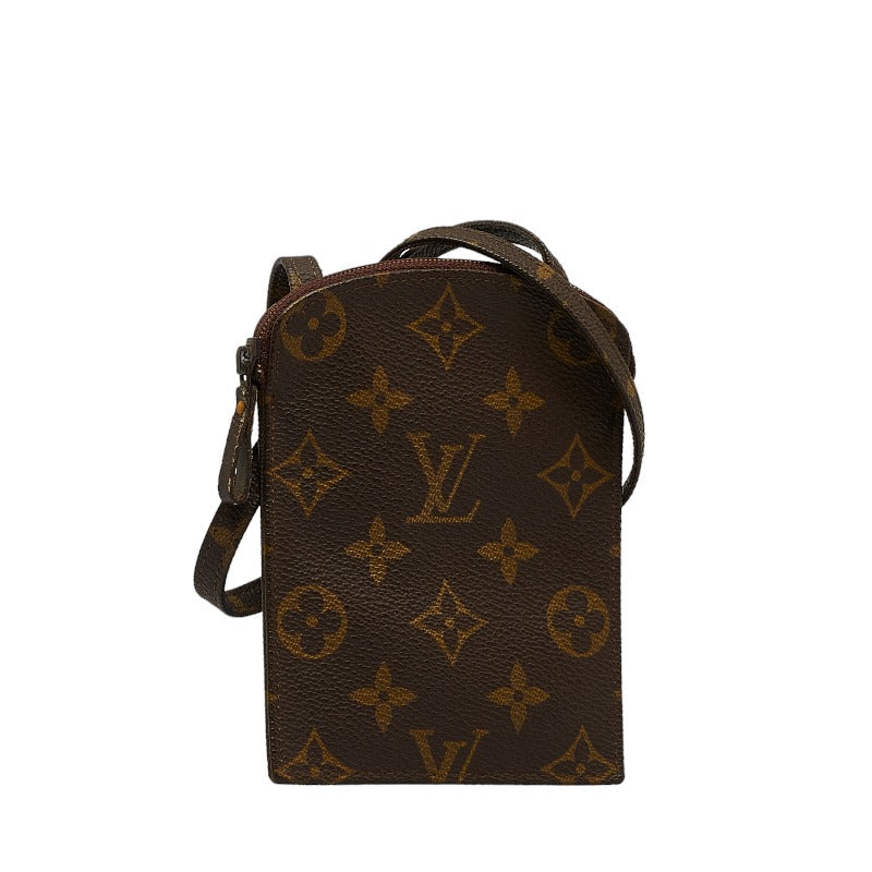 Louis Vuitton Monogram Secret Shoulder Bag Pocket M45484 Brown PVC Leather Louis Vuitton
