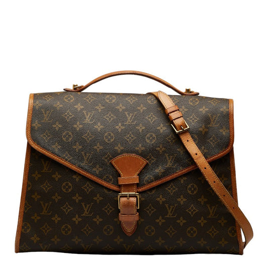 Louis Vuitton Monogram Beverly Handbag 2WAY M51121 Brown PVC Leather Louis Vuitton