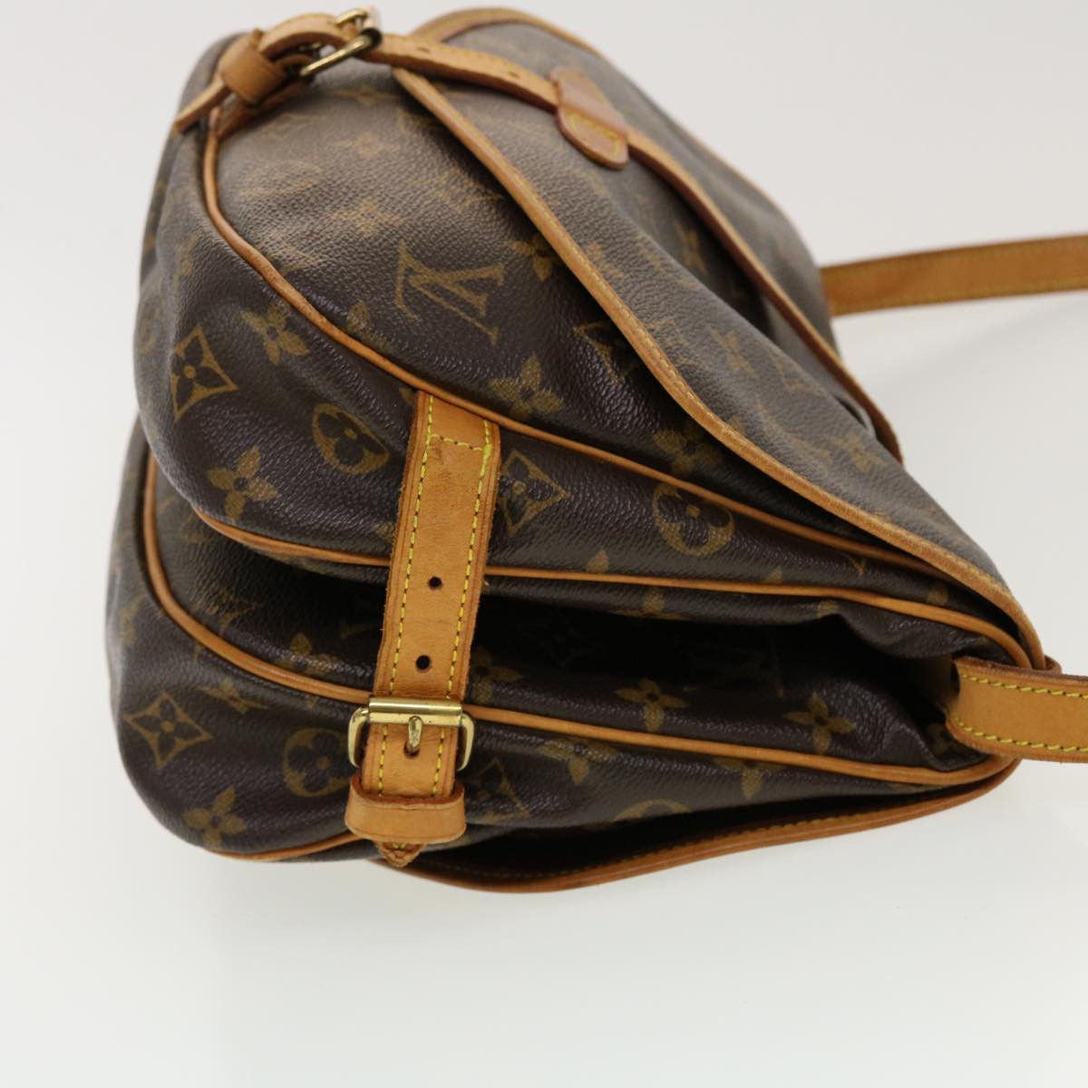 LOUIS VUITTON Monogram Saumur 30 Shoulder Bag M42256 LV 41983