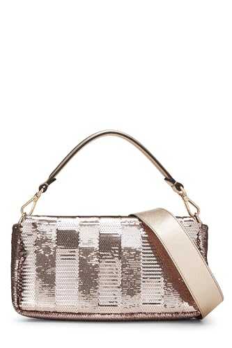 Fendi, Pink Sequin Convertible Baguette Medium, Pink