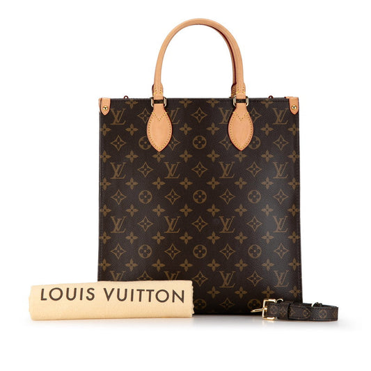 Louis Vuitton Monogram Saucer Pm Handbag 2WAY M45848 Brown PVC Leather Louis Vuitton