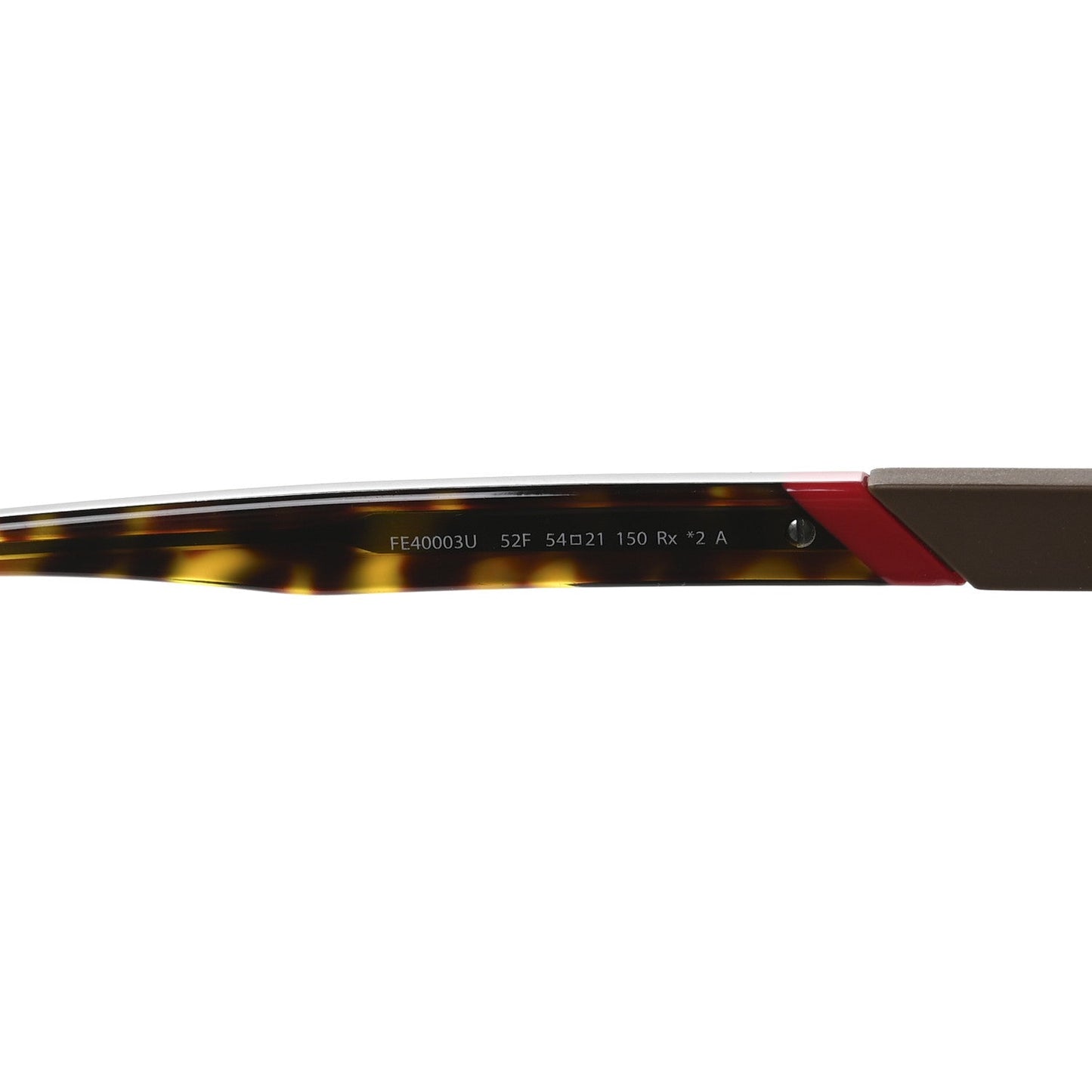 Fendi Acetate Aviator Diagonal Sunglasses FE40003U Havana
