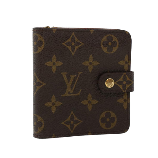 LOUIS VUITTON Monogram Compact Zip Wallet M61667 LV 42957