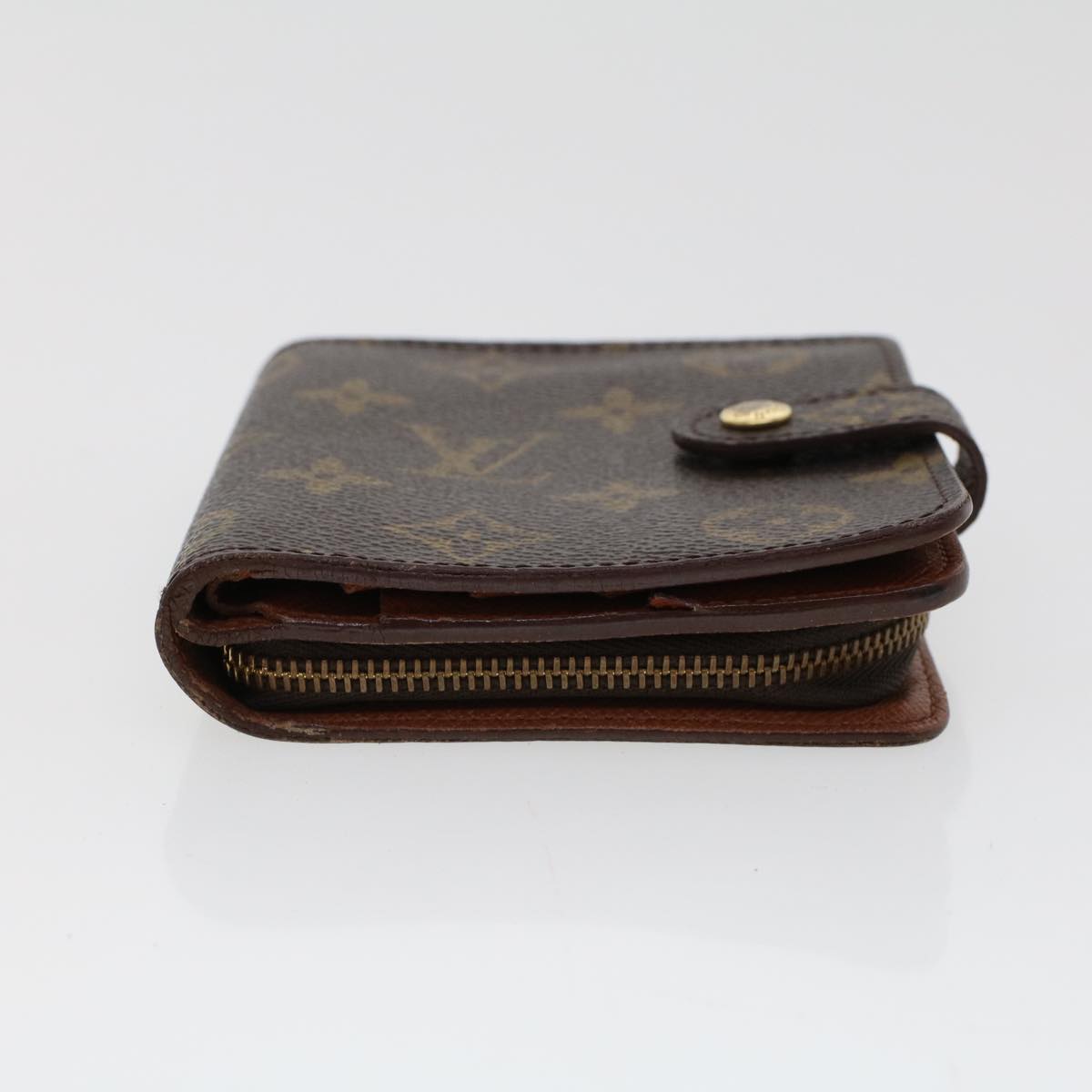 LOUIS VUITTON Monogram Compact Zip Wallet M61667 LV 42957