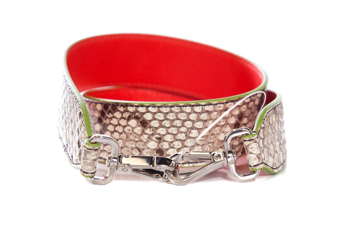 Fendi Red & Snake Skin Strap