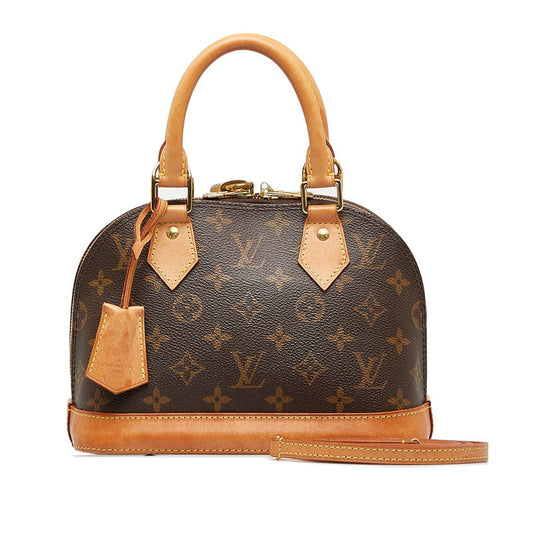 Louis Vuitton Monogram BB Handbag 2WAY M53152 Brown PVC Leather Louis Vuitton
