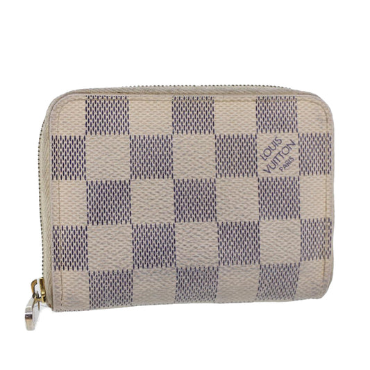 LOUIS VUITTON Damier Azur Zippy Coin Purse Coin Purse N63069 LV 43740