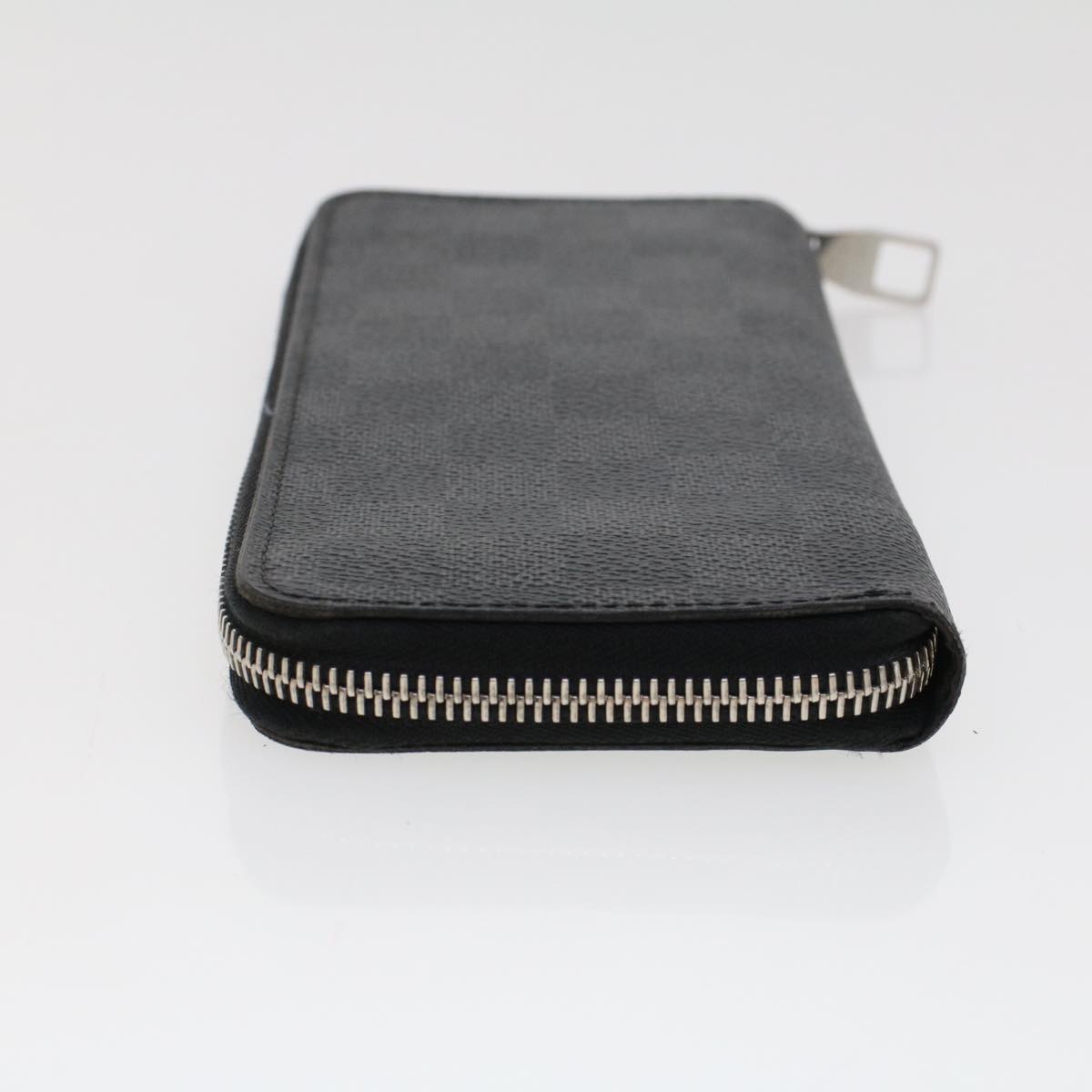 LOUIS VUITTON Damier Graphite Zippy Wallet Vertical N63095 LV 43787