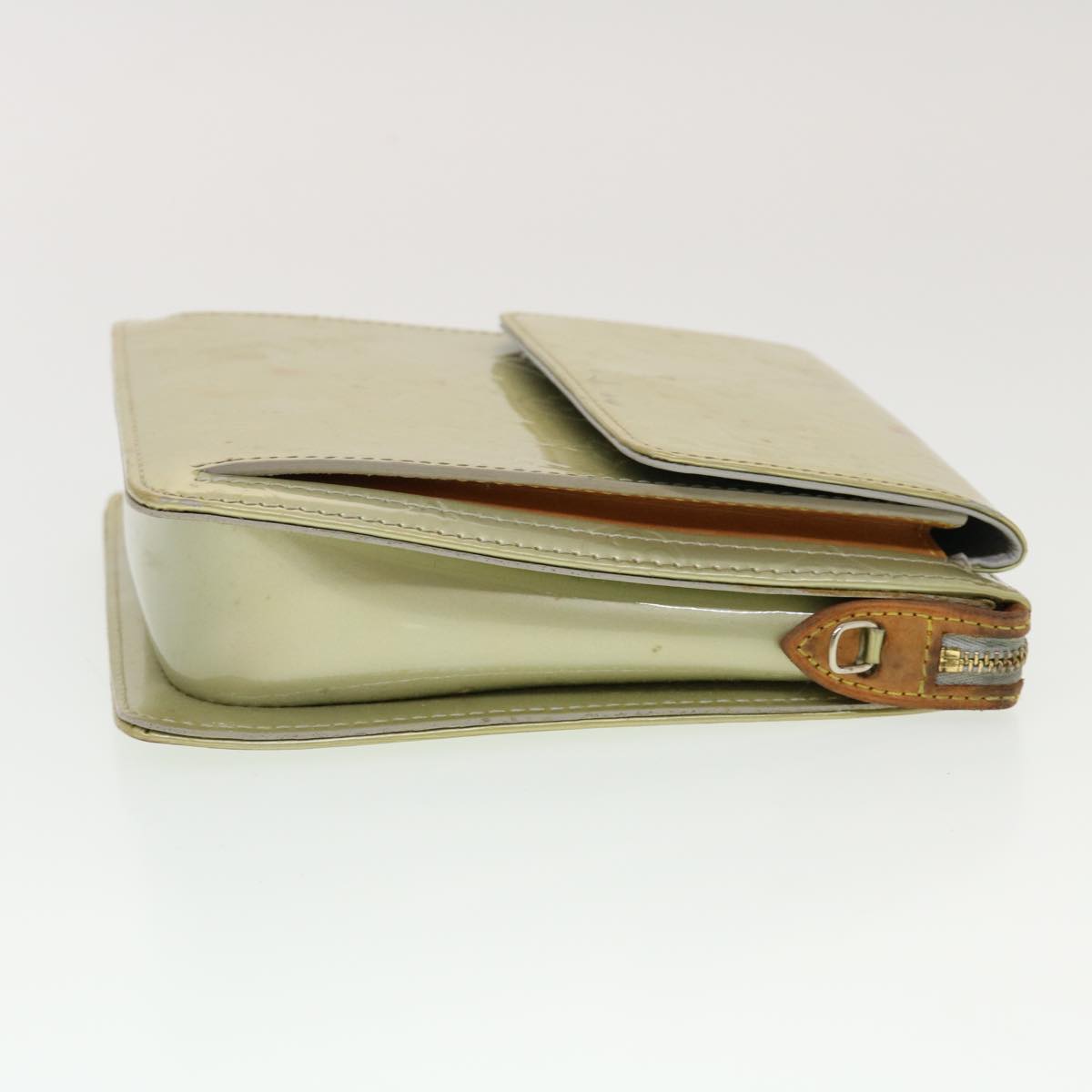 LOUIS VUITTON Monogram Vernis Motto Accessory Pouch Gris M91030 LV Auth 43821