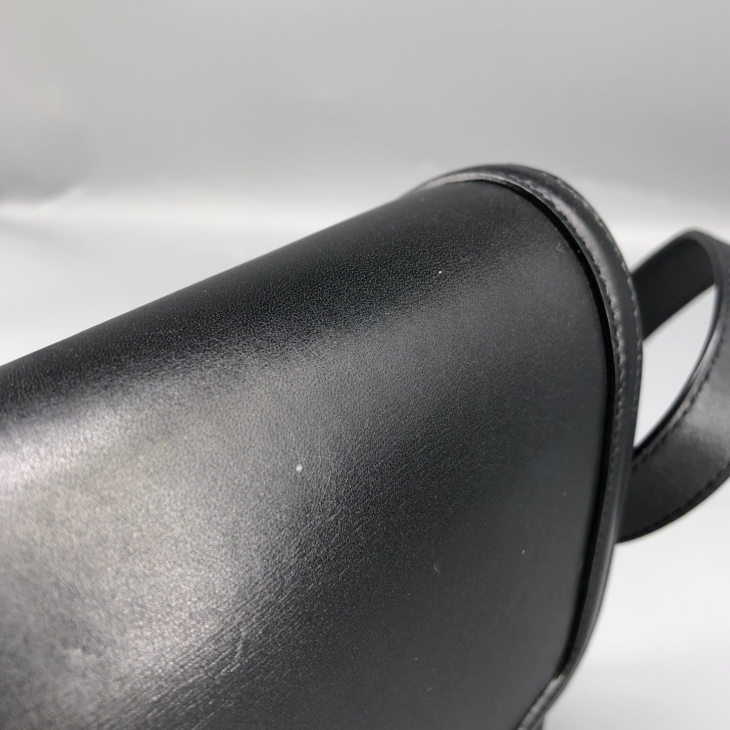 Saint Laurent Box Calfskin Solferino Satchel Bag Black