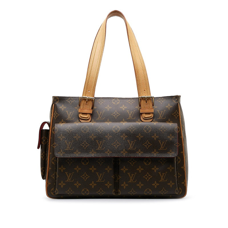 Louis Vuitton Monogram Multiple City Shoulder Bag M51162 Brown PVC Leather Louis Vuitton