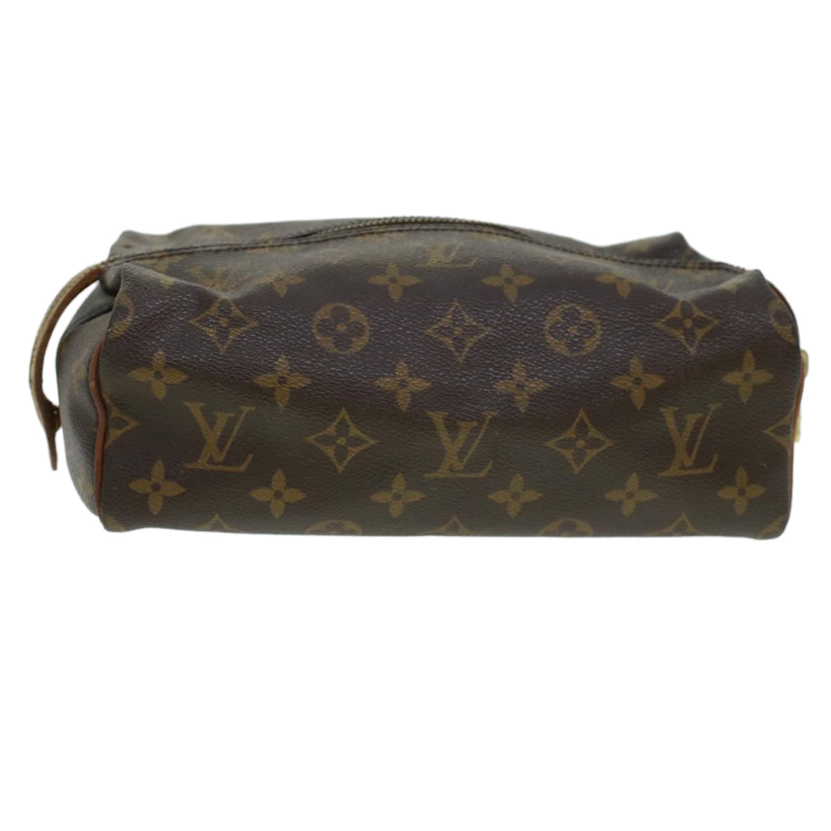 LOUIS VUITTON Monogram Trousse Patte Pression Cosmetic Pouch M47636 Auth 44837