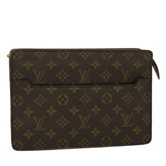 LOUIS VUITTON Monogram Pochette Homme Clutch Bag M51795 LV Auth 45147