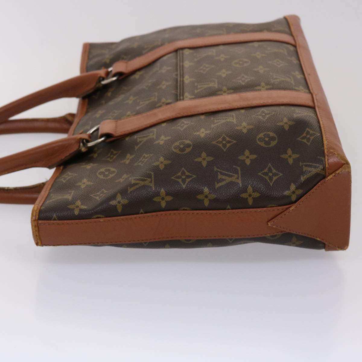 LOUIS VUITTON Monogram Sac Weekend PM Hand Bag M42425 LV Auth 45465