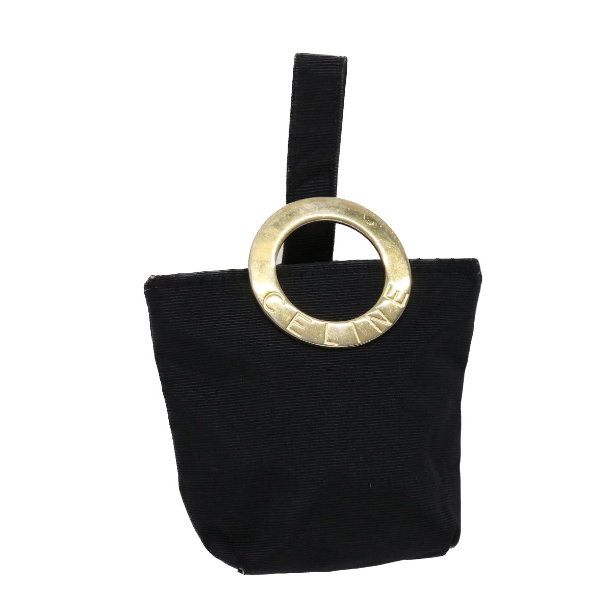 Luxury CELINE Pouch Nylon Black 45637