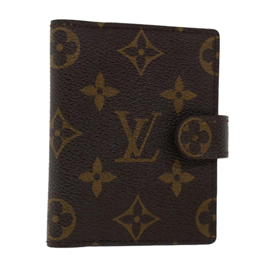 LOUIS VUITTON Monogram Agenda Mini Day Planner Cover R20007 LV Auth 45767