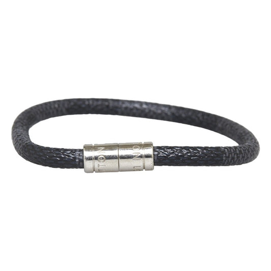Louis Vuitton Louis Vuitton Damière Graphite M6609 Black PVC/Metal Bracelet