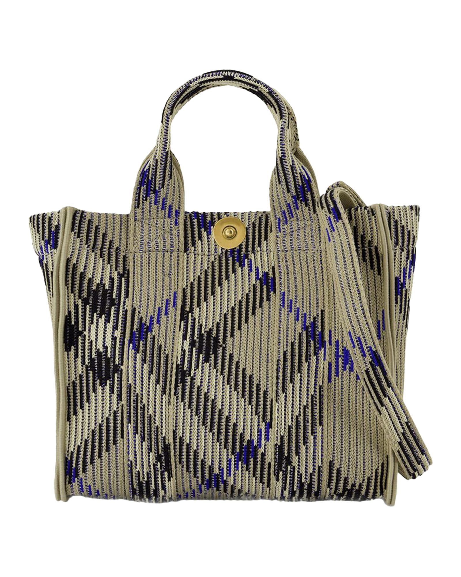 Burberry Knitted Geometric Tote Bag - Rovelle Bags