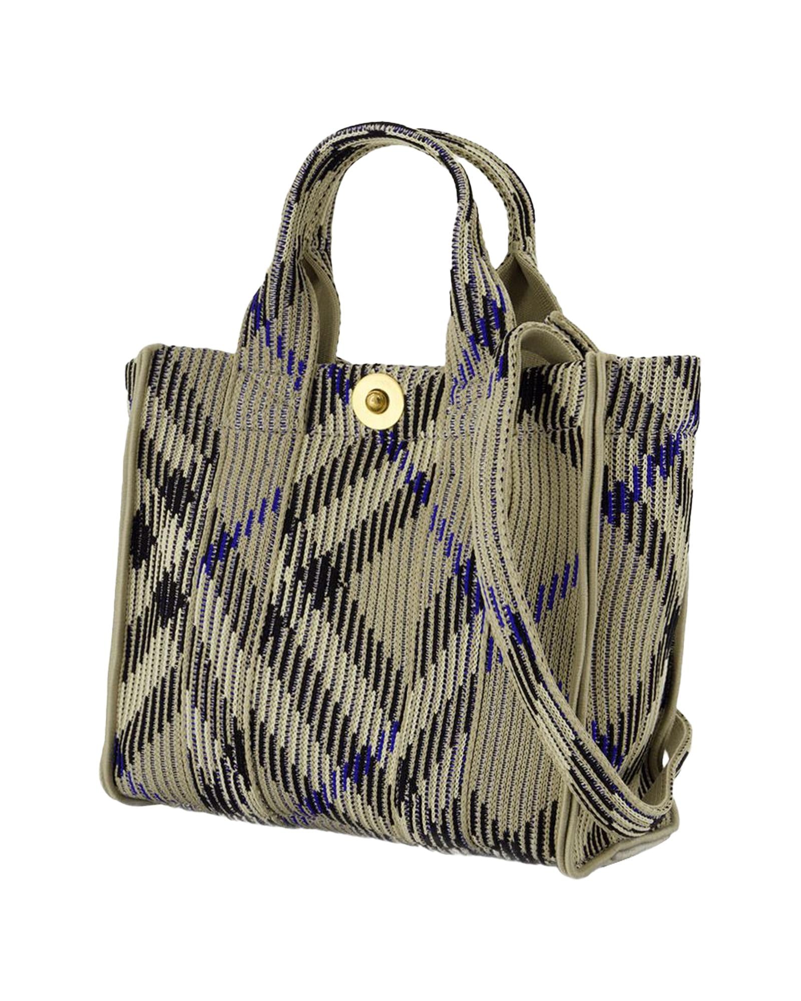 Burberry Knitted Geometric Tote Bag - Rovelle Bags
