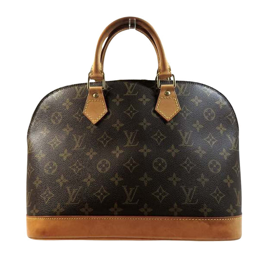 Louis Vuitton Brown Canvas Alma handbag bag
