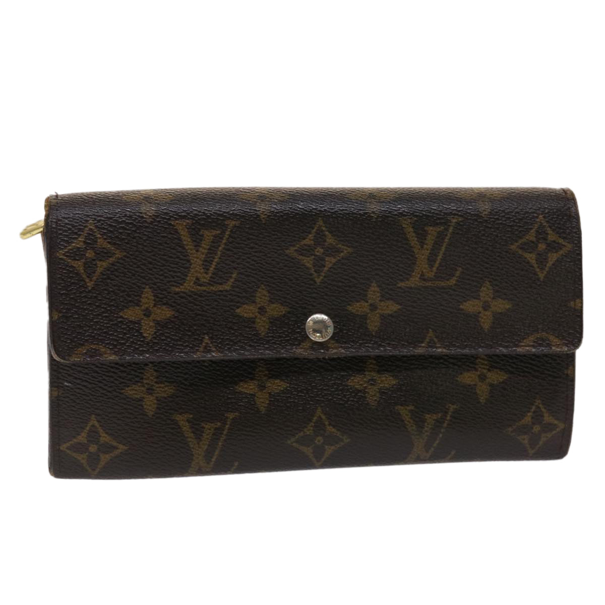 LOUIS VUITTON Monogram Portefeuille Sarah Long Wallet M60531 LV Auth 46824