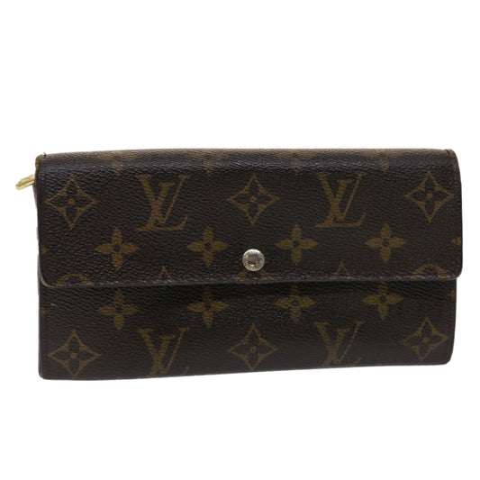 LOUIS VUITTON Monogram Portefeuille Sarah Long Wallet M60531 LV Auth 46824