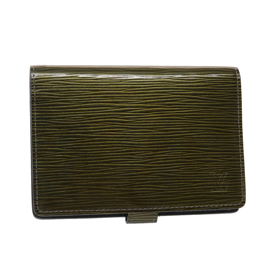 LOUIS VUITTON Cyber Epi Agenda PM Day Planner Cover Green M99080 LV Auth 46874