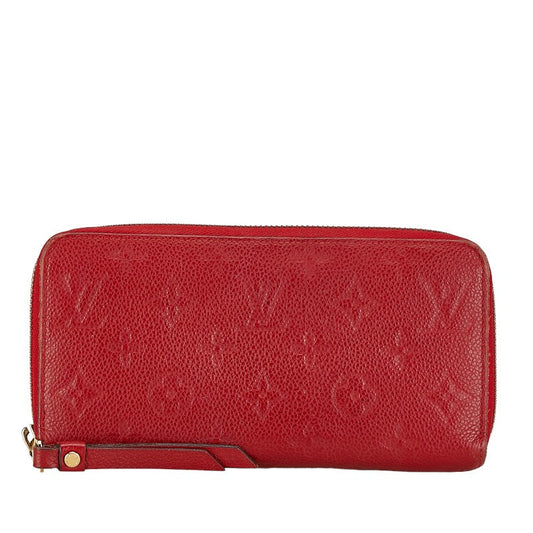 Louis Vuitton Monogram Amplant Zippie Wallet Roundfassner Long Wallet M60547 Orion Red Leather Louis Vuitton