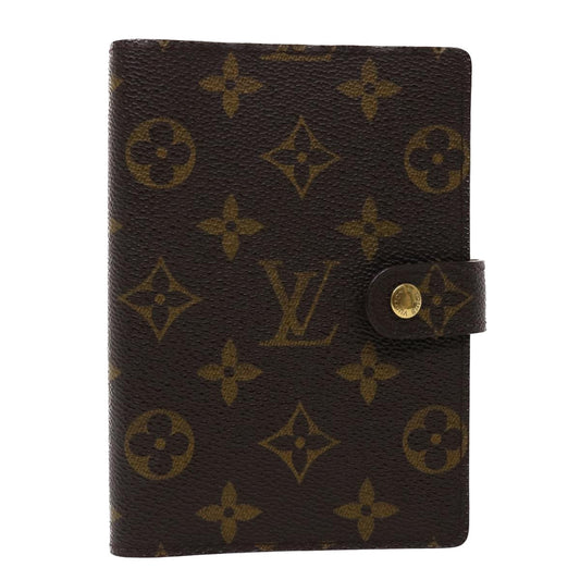 LOUIS VUITTON Monogram Agenda PM Day Planner Cover R20005 LV Auth 47084