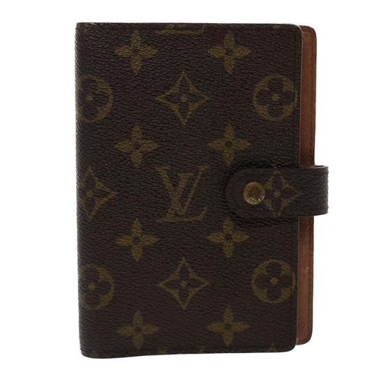 LOUIS VUITTON Monogram Agenda PM Day Planner Cover R20005 LV Auth 47175